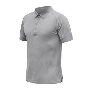 SENSOR MERINO ACTIVE polo MEN TEE SS grey