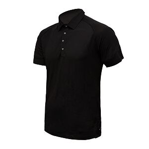 SENSOR MERINO ACTIVE POLO tee ss MEN blk