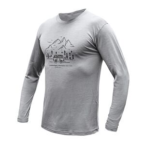 SENSOR MERINO ACTIVE VAN LIFE MEN TEE LS grey