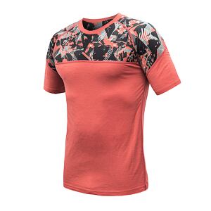 SENSOR MERINO IMPRESS MEN TEE SS terracotta/rush