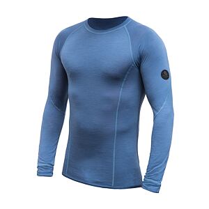 SENSOR MERINO AIR MEN TEE LS riviera blue