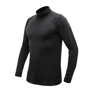 SENSOR MERINO BLEND MEN TEE TURTLE NECK LS black