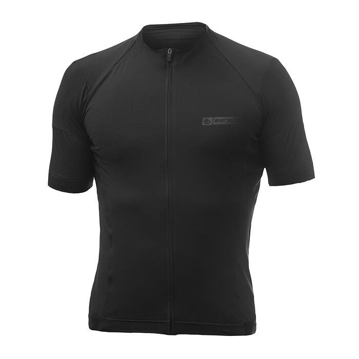 SENSOR CYCLE jersey full zip MEN blk COOLMAX RACE 