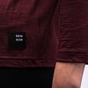 SENSOR MERINO AIR traveller WOM TEE LS port red