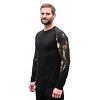 SENSOR MERINO BLEND IMPRESS MEN TEE LS black/brush