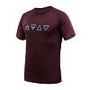 SENSOR MERINO BLEND ELEMENTS MEN TEE SS port red