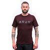 SENSOR MERINO BLEND ELEMENTS MEN TEE SS port red