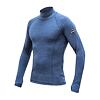 SENSOR MERINO BOLD MEN TEE LS roll neck cool blue