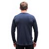 SENSOR MERINO BLEND TYPO MEN TEE LS deep blue