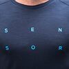 SENSOR MERINO BLEND TYPO MEN TEE LS deep blue