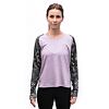 SENSOR MERINO BLEND IMPRESS WOM TEE LS mystic violet/zebra