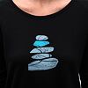 SENSOR MERINO BLEND STONE WOM TEE LS black