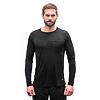 SENSOR MERINO AIR traveller MEN TEE LS black