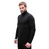 SENSOR MERINO BLEND MEN TEE TURTLE NECK LS black